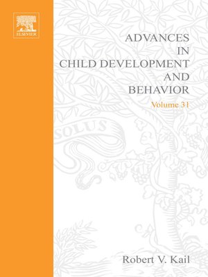 cover image of Advances in Child Development and Behavior